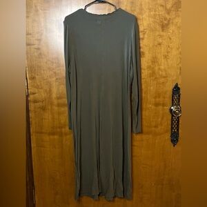 Lane Bryant Olive Long Sleeve Dress